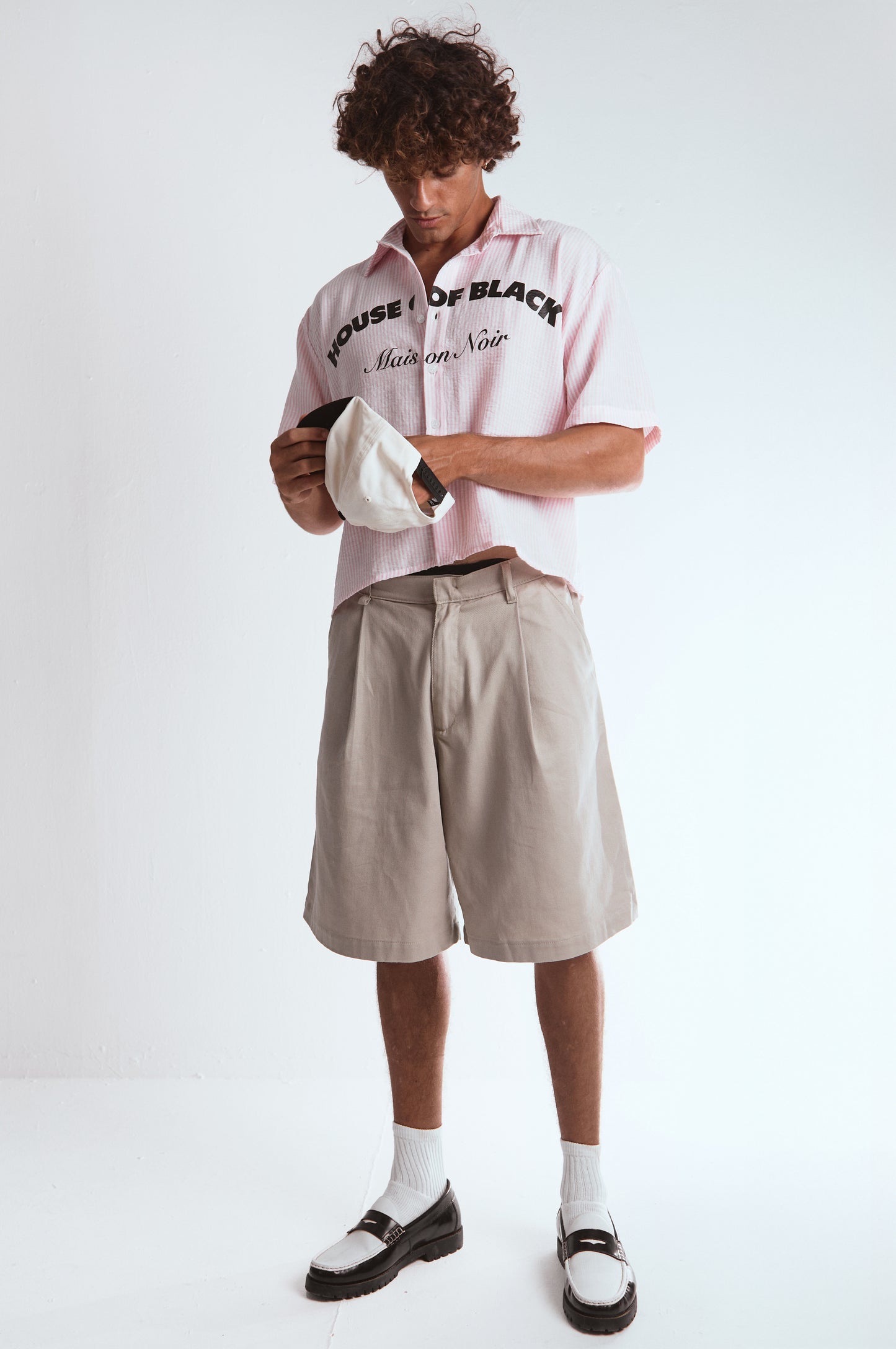 MAISON NOIR pink pinstripe shirt