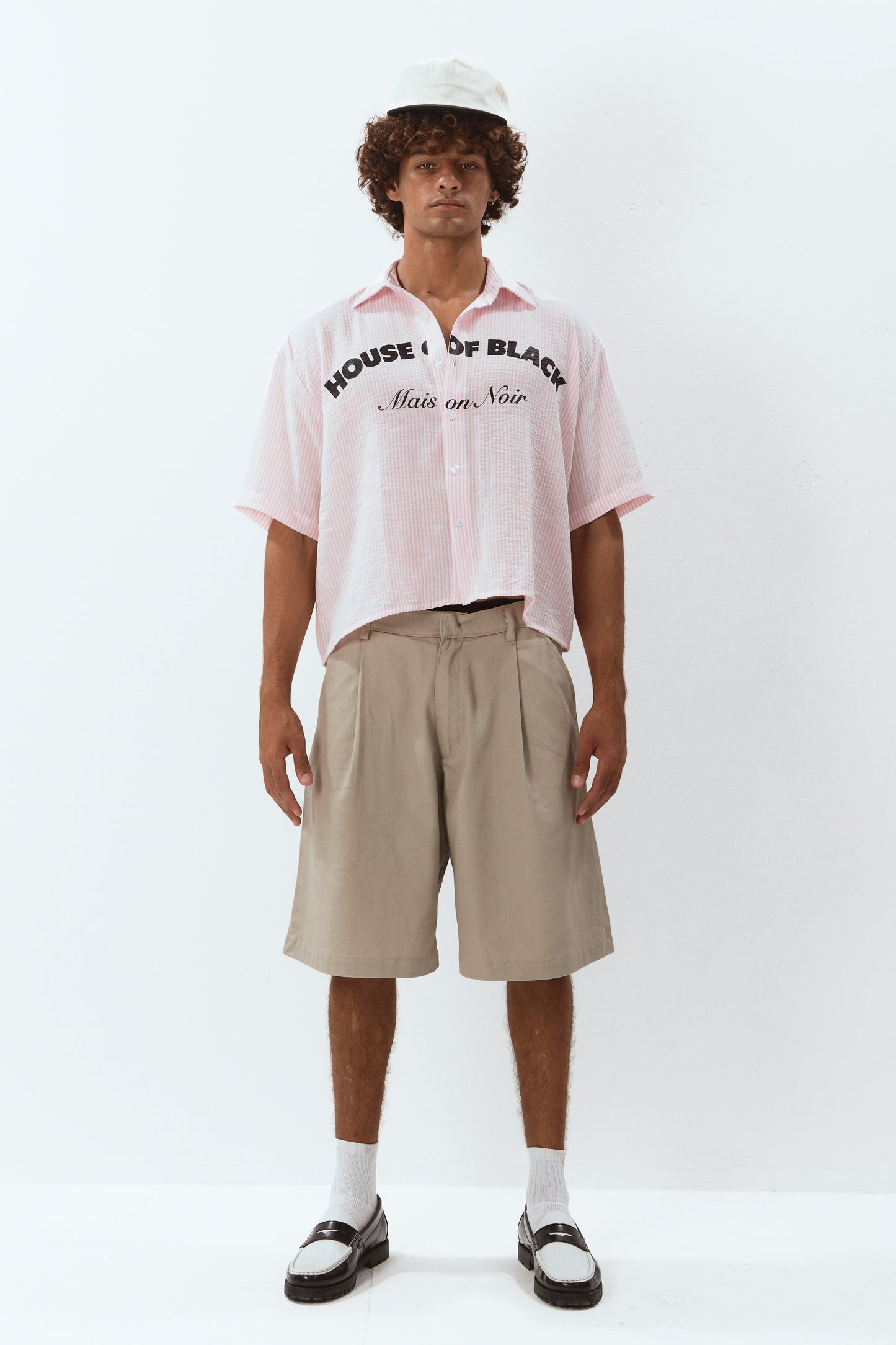 MAISON NOIR pink pinstripe shirt