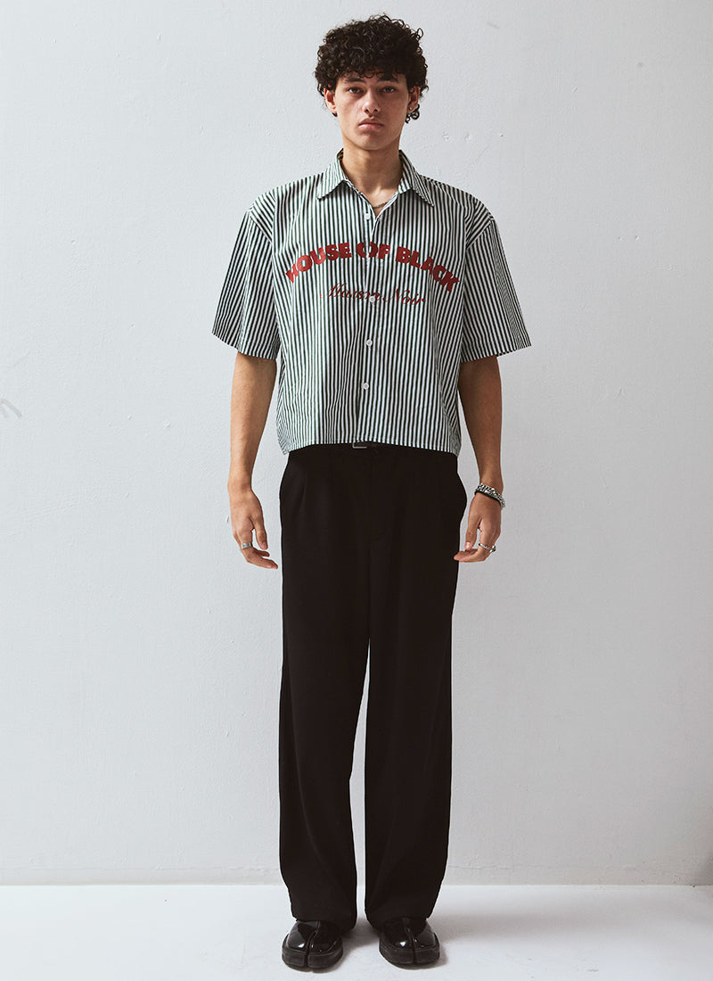 MAISON NOIR Green Pinstripe Shirt