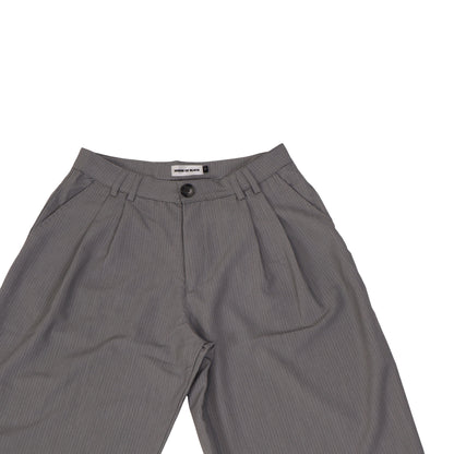 HOB pleated pinstripe pants in Grey