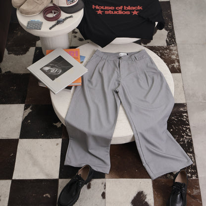 HOB pleated pinstripe pants in Grey