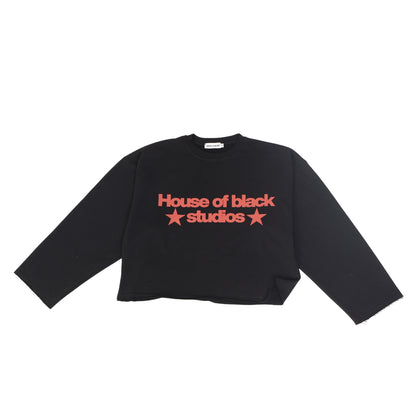 HOB studios cropped sweashirt in Black