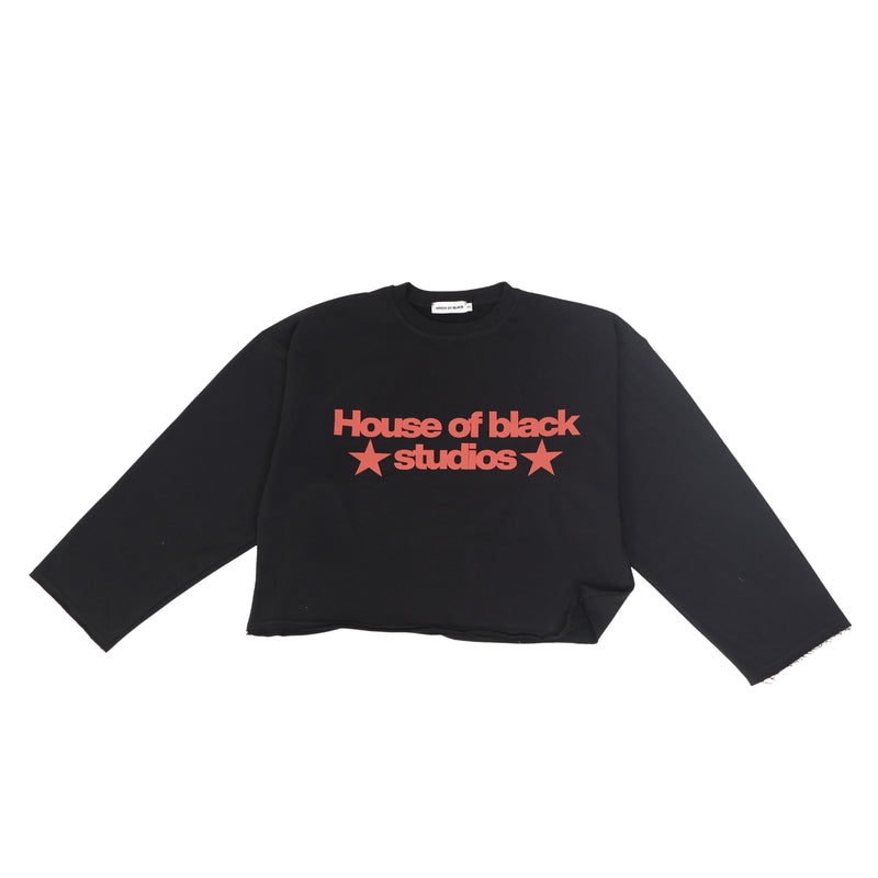 HOB studios cropped sweashirt in Black