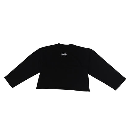 HOB studios cropped sweashirt in Black