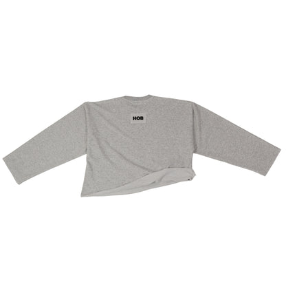 HOB studios cropped sweatshirt in Grey