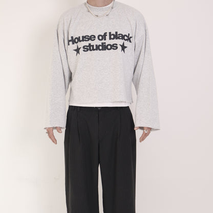 HOB studios cropped sweatshirt in Grey
