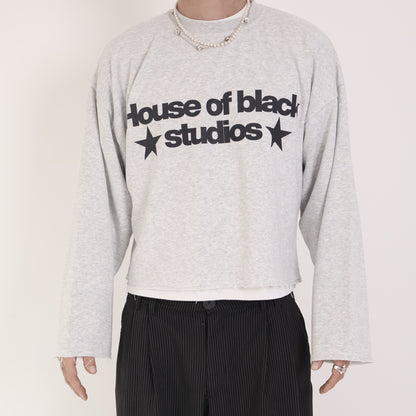 HOB studios cropped sweatshirt in Grey