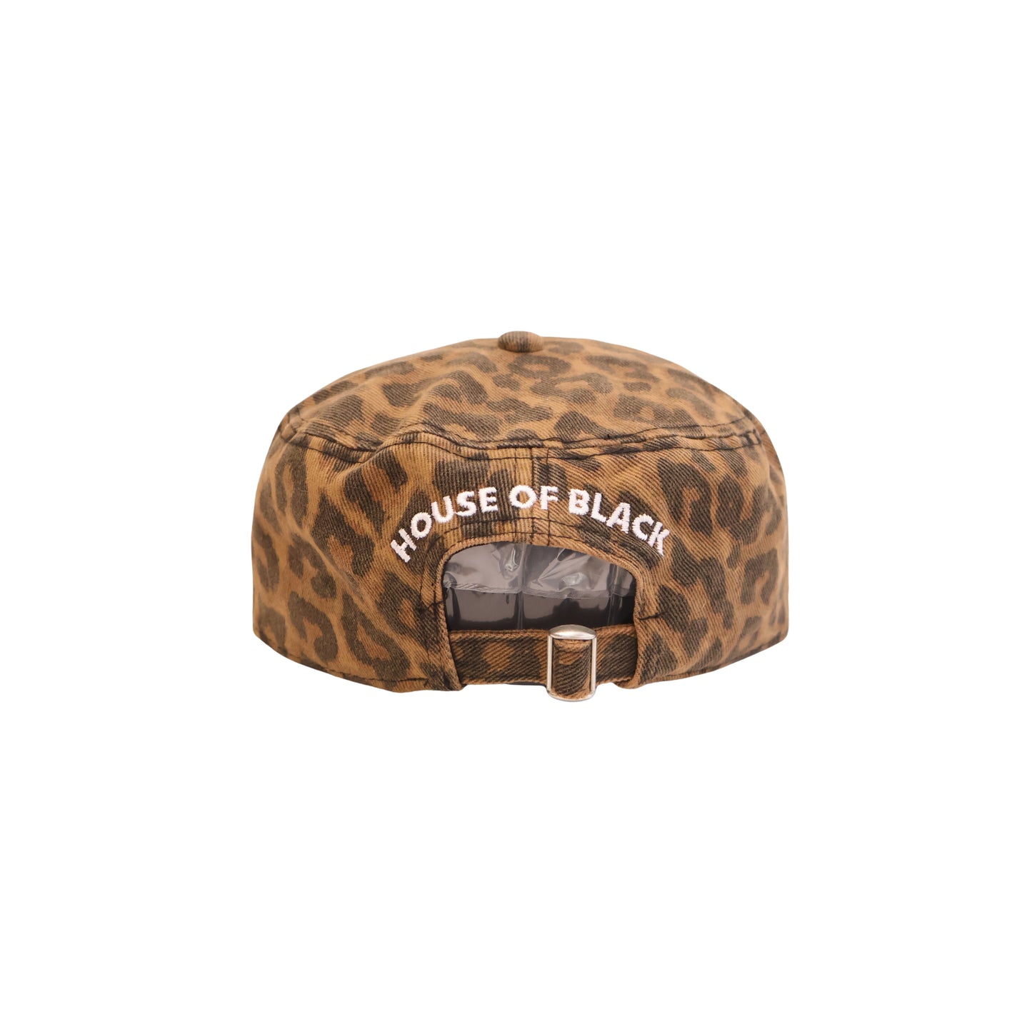 B for Black Leopard pillbox hat
