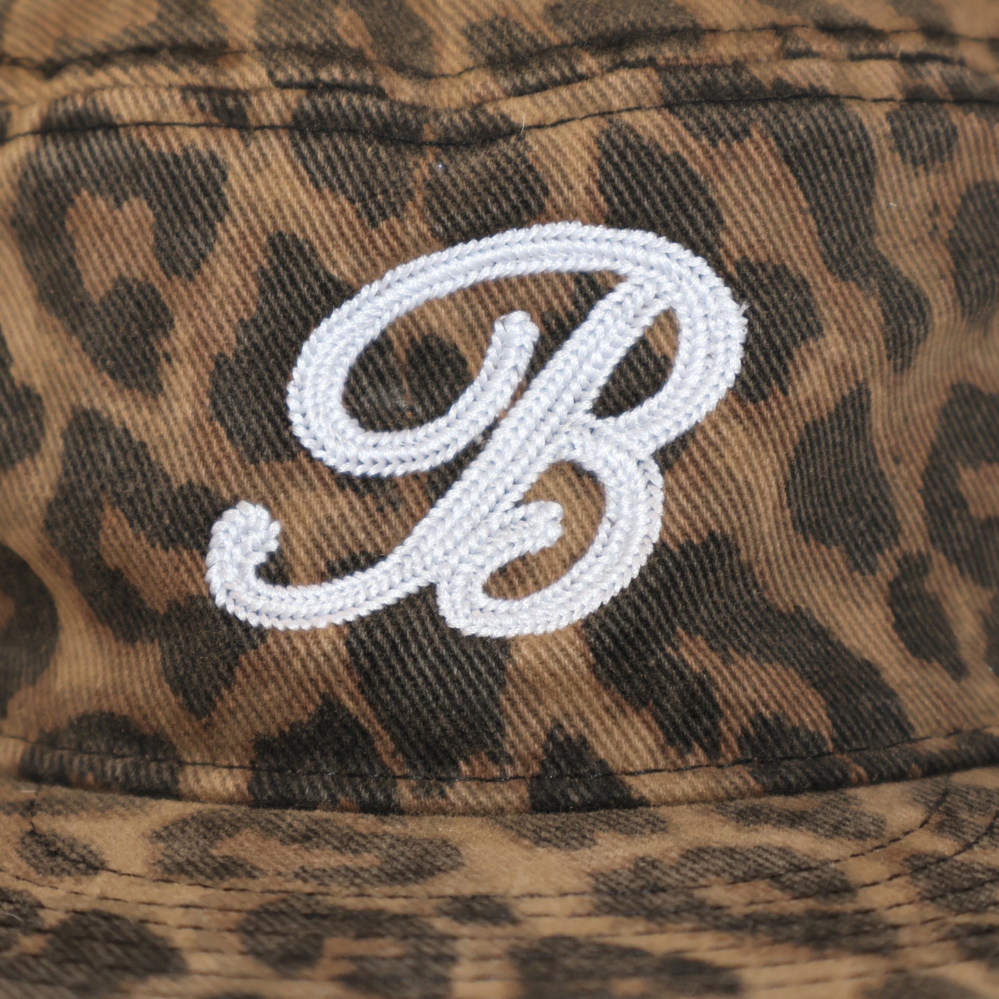 B for Black Leopard pillbox hat