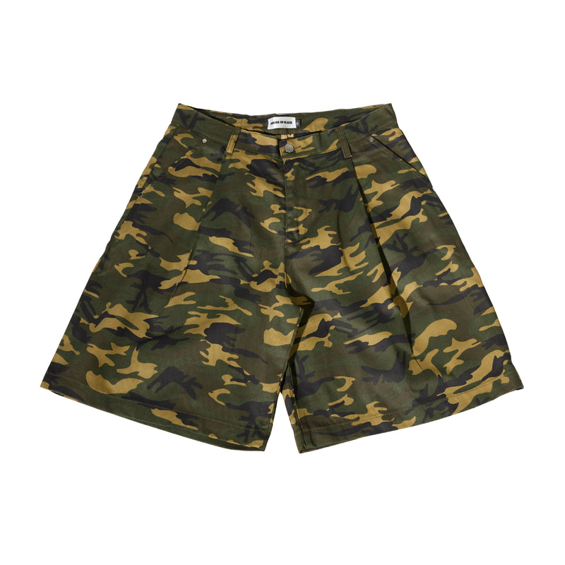 HOB Camo pleated shorts
