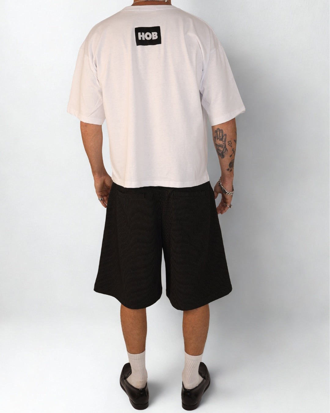 Patch logo tee in white