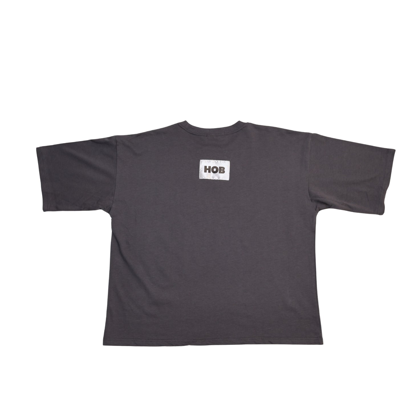 Patch logo tee in Dark grey