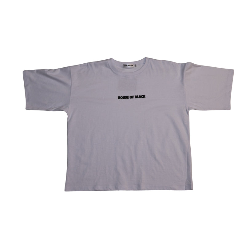 Patch logo tee in white