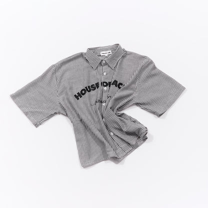 MAISON NOIR black pinstripe shirt