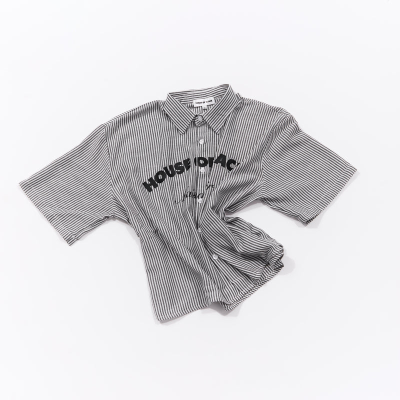 MAISON NOIR black pinstripe shirt