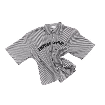 MAISON NOIR black pinstripe shirt