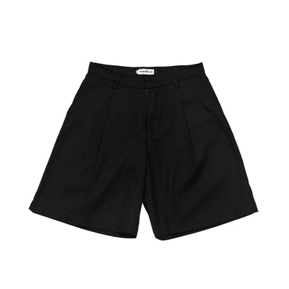HOB pleated black balloon shorts