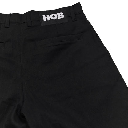 HOB pleated black balloon shorts