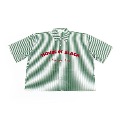 MAISON NOIR Green Pinstripe Shirt
