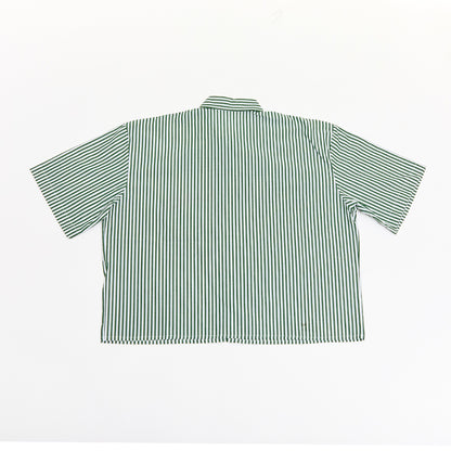 MAISON NOIR Green Pinstripe Shirt