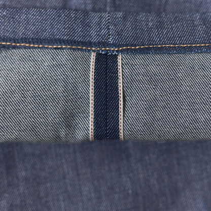 "Kojima" pleated selvedge demim
